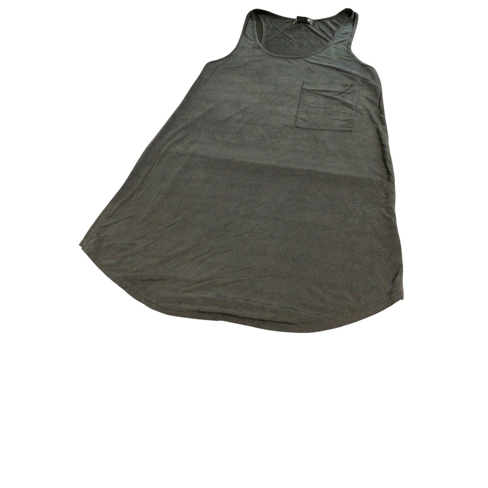 Trouve Women's XS Sleeveless Tank Dress Casual Pocket Gray